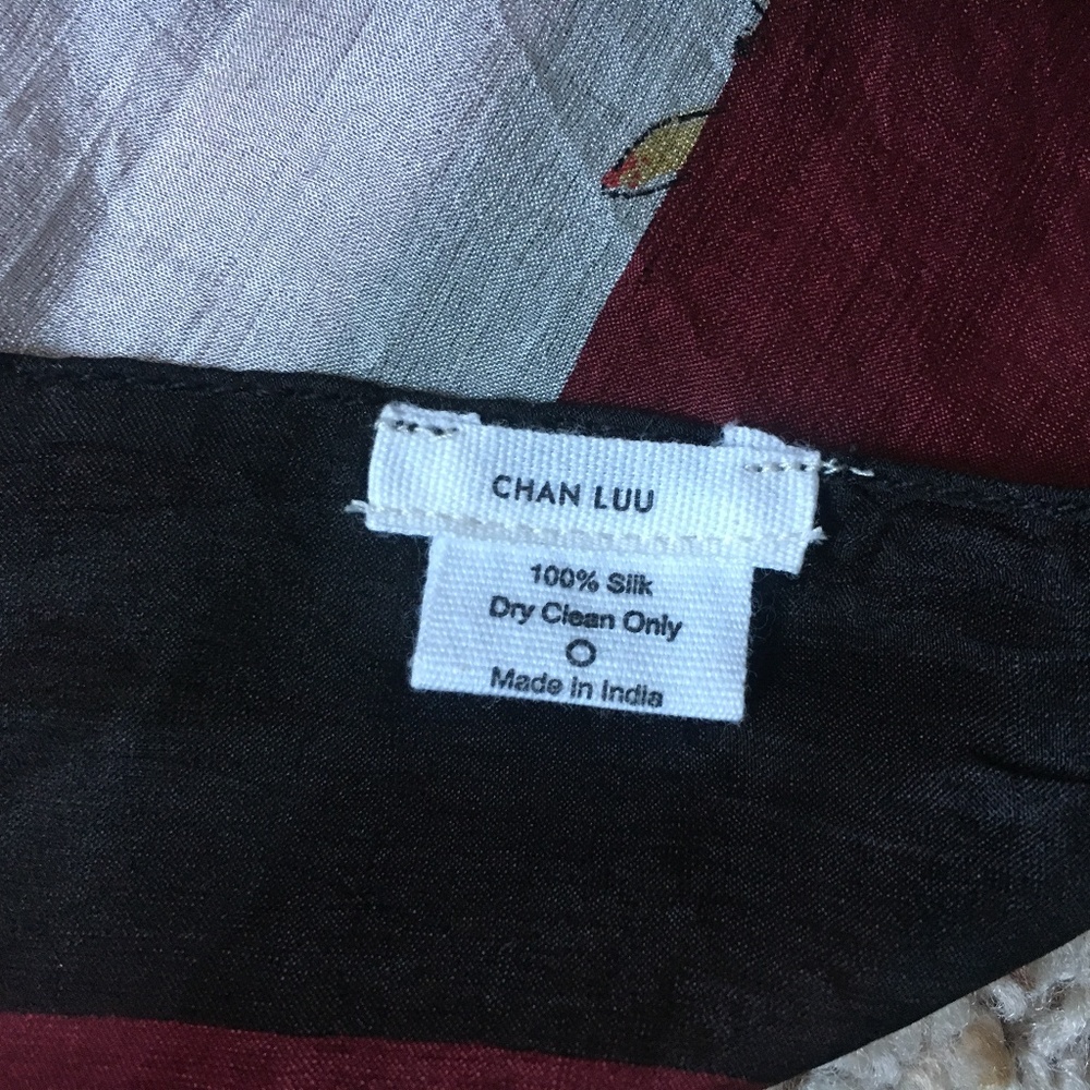 Chan Luu Floral Silk Scarf